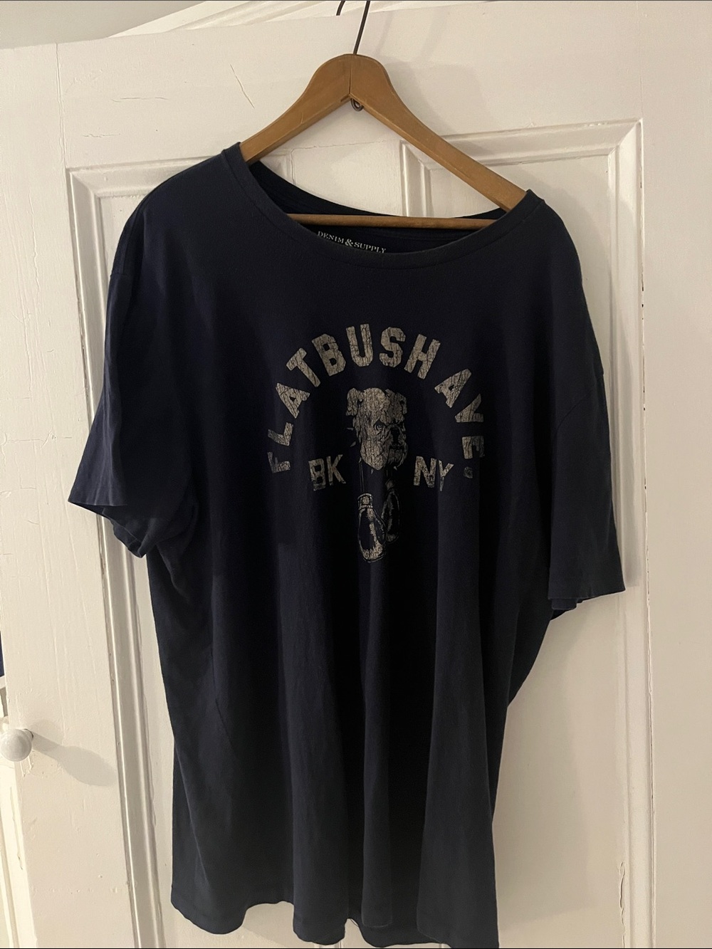 Ralph Lauren Denim and Supply Flatbush Ave Graphic T-Shirt in Navy *RARE*